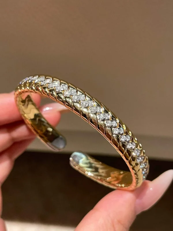Velriza Braided Sovereign Cuff Bangle