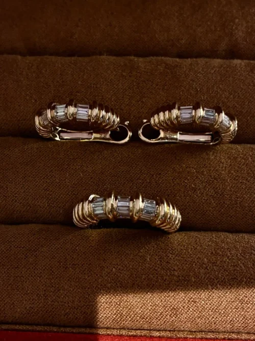 Velriza_Coil_Baguette_Huggie_Trio Velriza Coil Baguette Huggie Trio