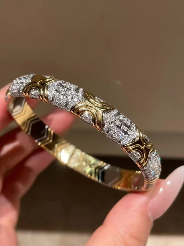 Velriza Deco Mosaic Geometric Bangle