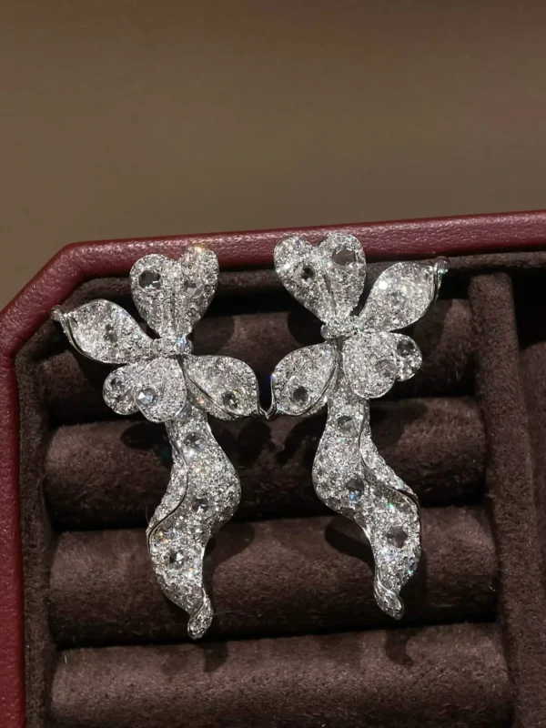 Velriza Flora Ribbon Drop Earrings