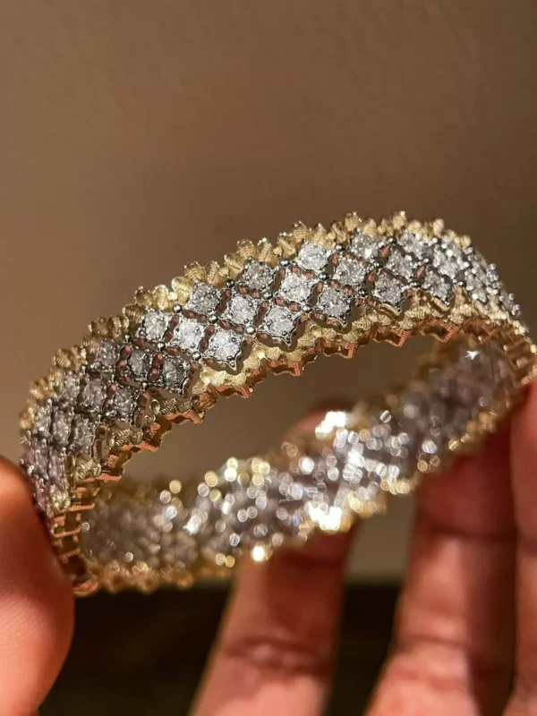 Velriza Lace Royale Grid Bangle