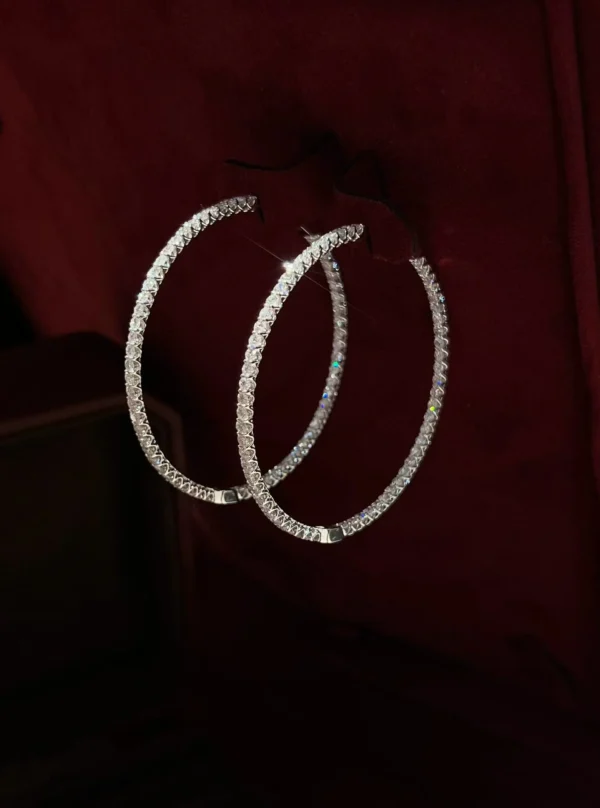 Velriza Lumiere Diamond Hoop Earrings