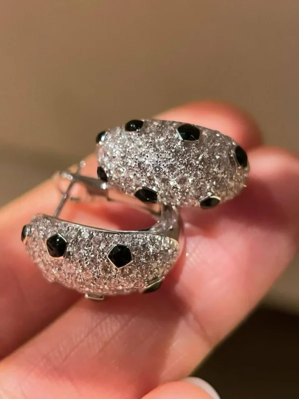 Velriza Midnight Onyx Huggie Earrings