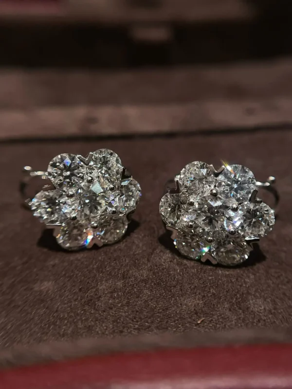 Velriza Petal Cluster Diamond Studs