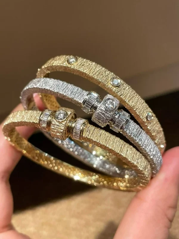 Velriza Texture Trilogy Bangle Set