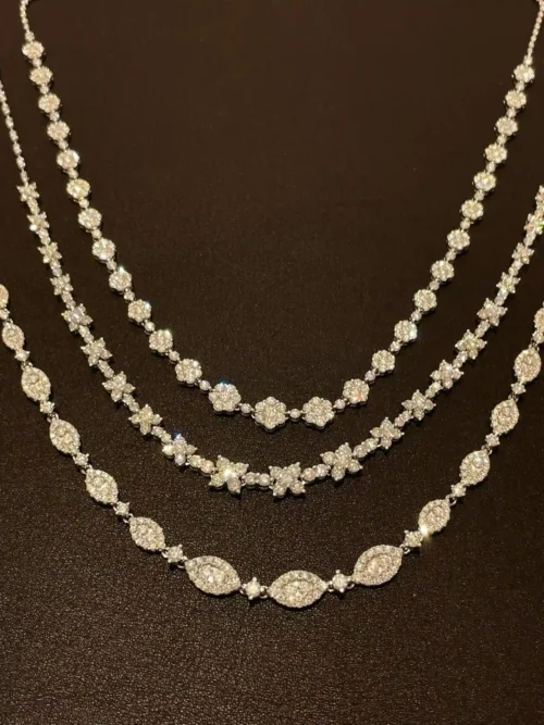 Velriza_Trinity_Floral_Layered_Necklace Velriza Trinity Floral Layered Necklace