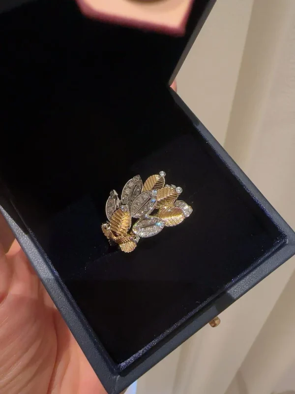 Velriza Verdant Leaf Cocktail Ring